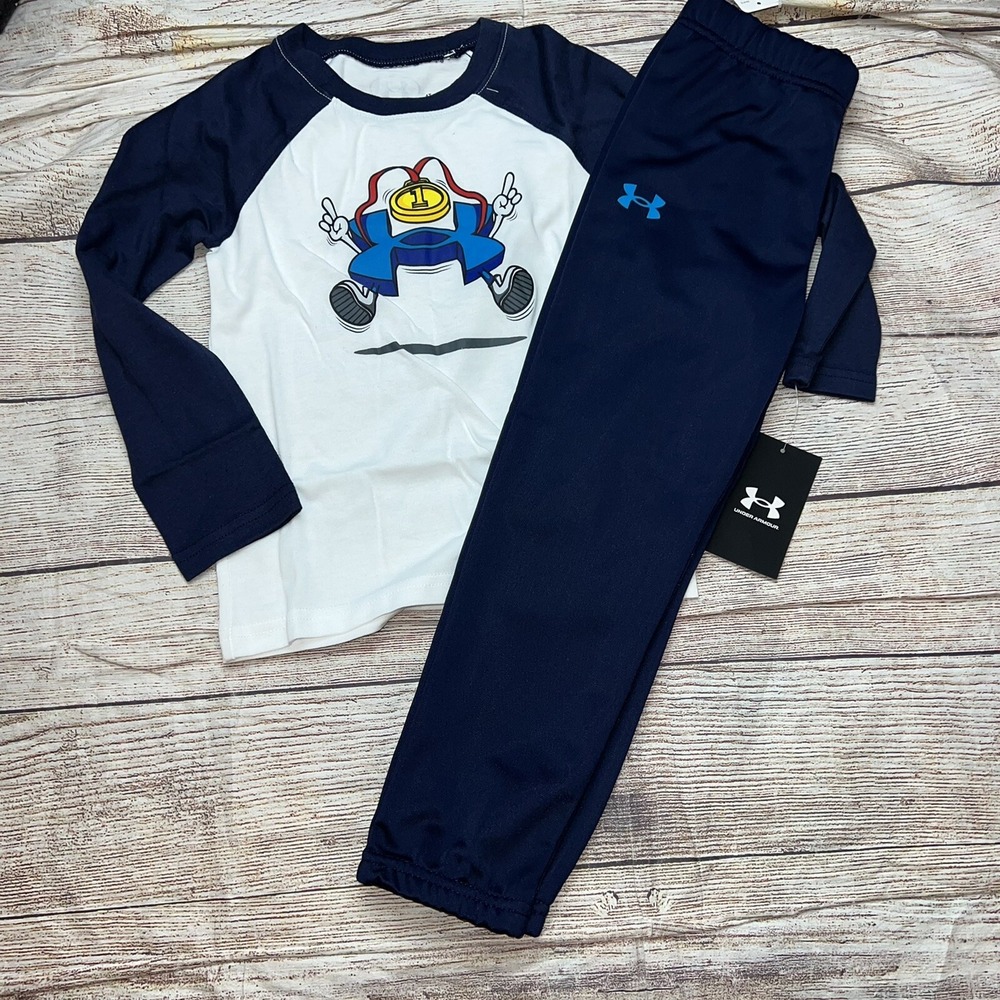 Under Armour 4T Trophy Long Sleeve Outfit NEW